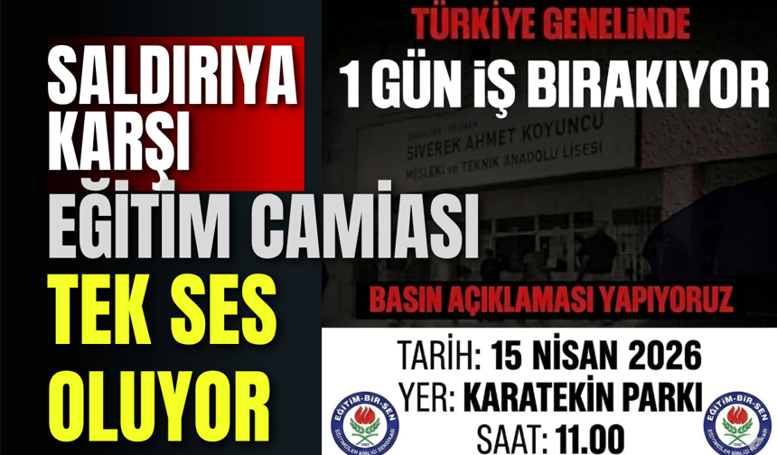 Saldırıya Karşı Eğitim Camiası Tek Ses Oluyor