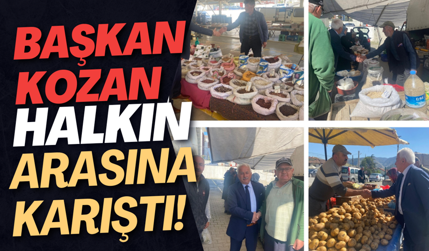 Başkan Kozan Halkın Arasına Karıştı!