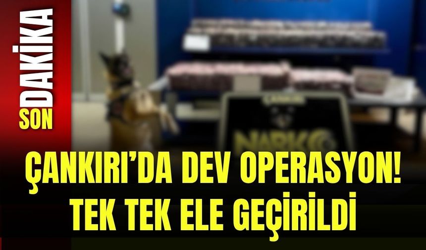 Çankırı’da Dev Operasyon! Tek Tek Ele Geçirildi