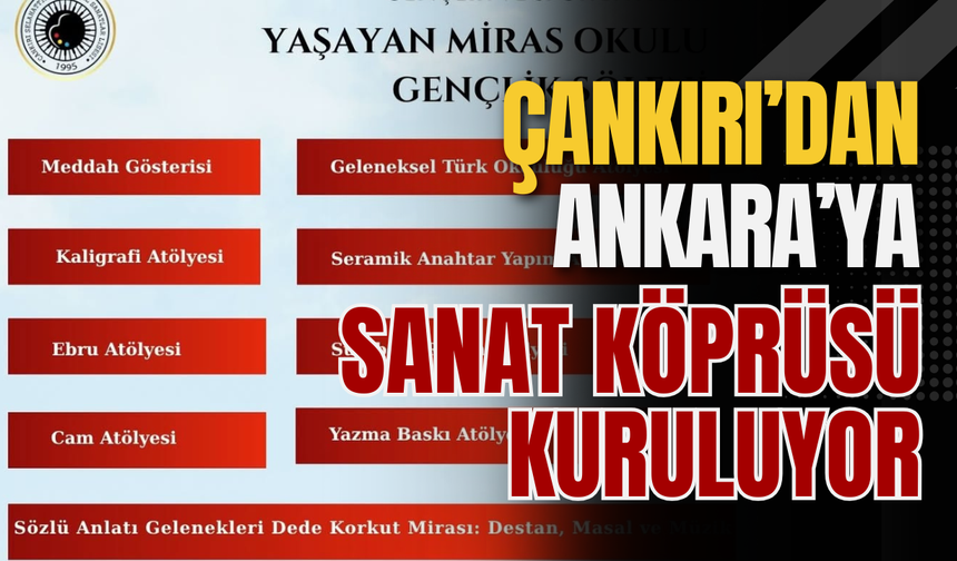 Çankırı’dan Ankara’ya Sanat Köprüsü Kuruluyor