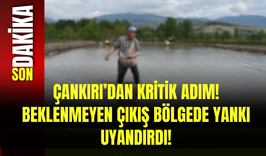Çankırı’dan Kritik Adım! Beklenmeyen Çıkış Bölgede Yankı Uyandırdı