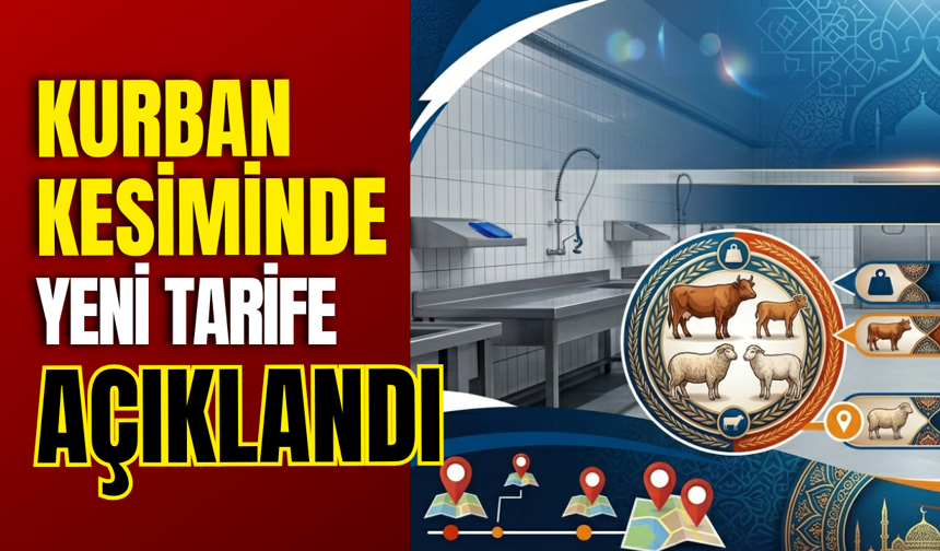 Kurban Kesiminde Yeni Tarife Açıklandı