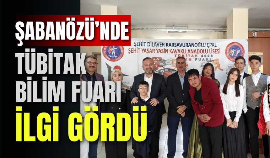 Şabanözü’nde TÜBİTAK Bilim Fuarı İlgi Gördü