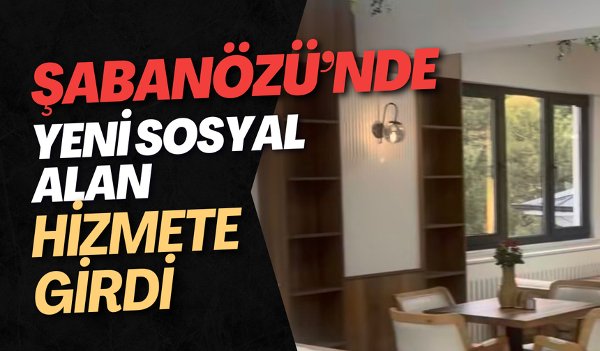Şabanözü’nde Yeni Sosyal Alan Hizmete Girdi