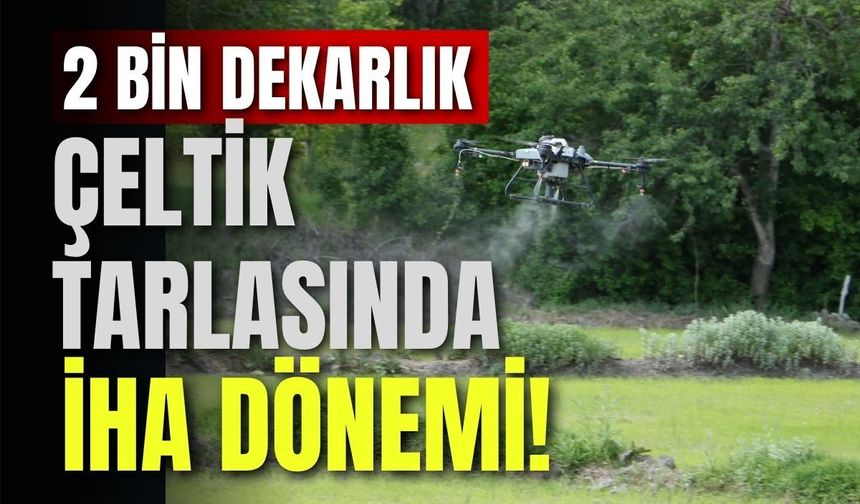 2 Bin Dekarlık Çeltik Tarlasında İHA Dönemi!