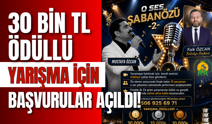 30 Bin TL Ödüllü Yarışma İçin Başvurular Açıldı!