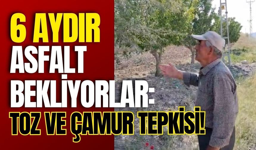 6 Aydır Asfalt Bekliyorlar: Toz ve Çamur Tepkisi!