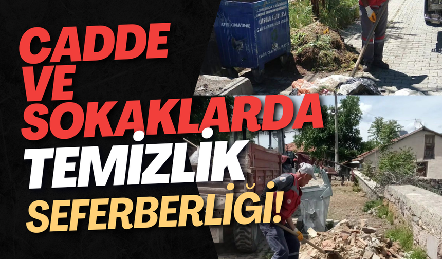 Cadde ve Sokaklarda Temizlik Seferberliği!