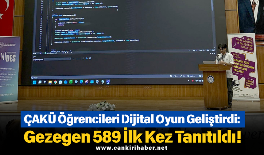 ÇAKÜ Öğrencileri Dijital Oyun Geliştirdi: Gezegen 589 İlk Kez Tanıtıldı!