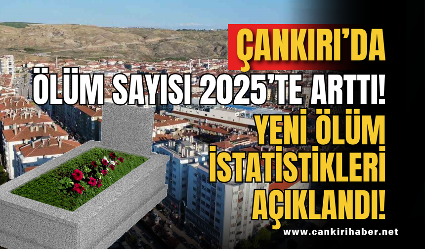Çankırı’da Ölüm Sayısı 2025’te Arttı! Yeni Ölüm İstatistikleri Açıklandı!