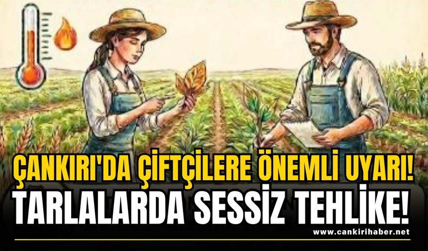 Çankırı'da Çiftçilere Önemli Uyarı! Tarlalarda Sessiz Tehlike!