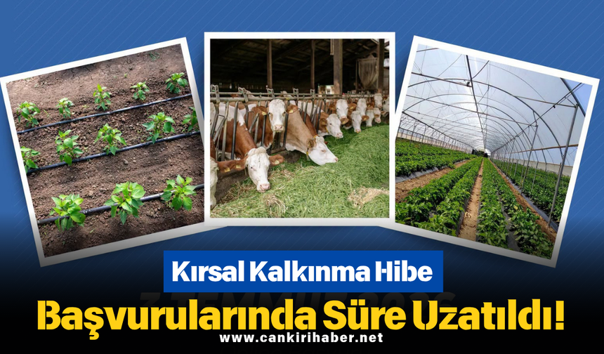 Kırsal Kalkınma Hibe Başvurularında Süre Uzatıldı!