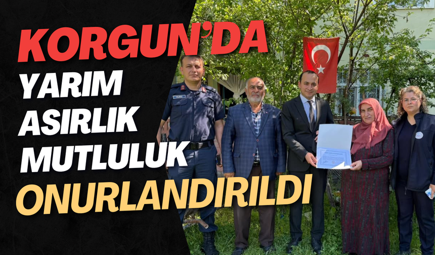 Korgun’da Yarım Asırlık Mutluluk Onurlandırıldı