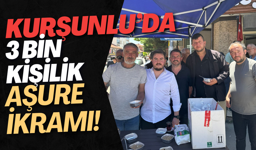 Kurşunlu’da 3 Bin Kişilik Aşure İkramı!