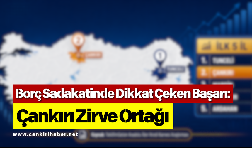 Borç Sadakatinde Dikkat Çeken Başarı: Çankırı Zirve Ortağı