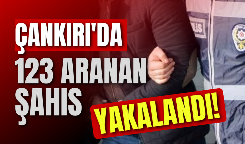 Çankırı'da 123 Aranan Şahıs Yakalandı!