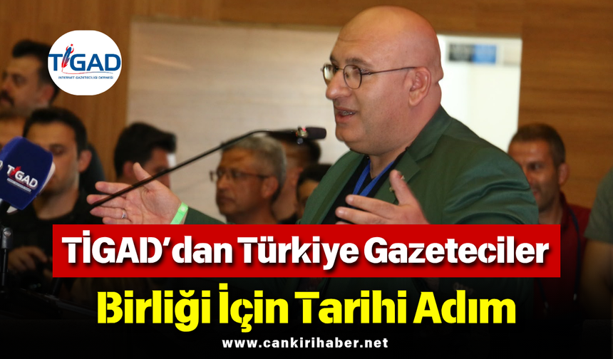 TİGAD’dan Türkiye Gazeteciler Birliği İçin Tarihi Adım
