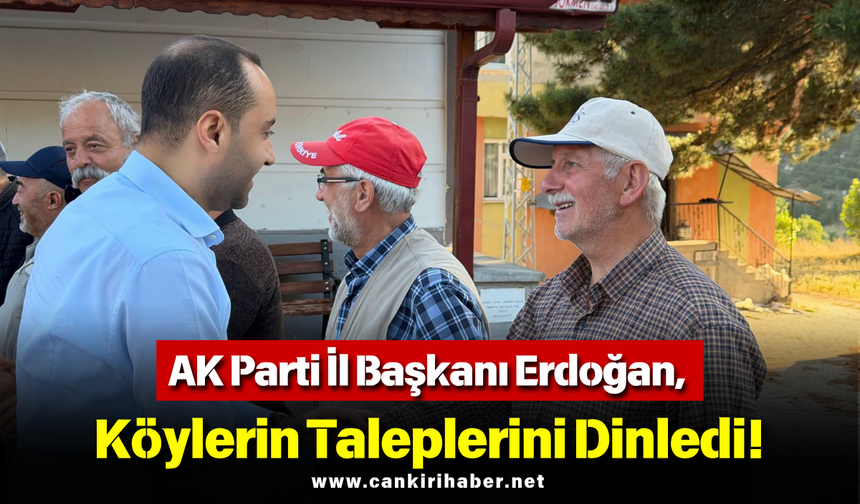AK Parti İl Başkanı Erdoğan, Köylerin Taleplerini Dinledi!