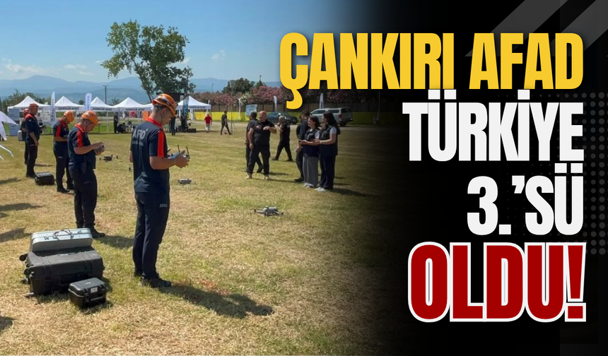 Çankırı AFAD Türkiye 3.’sü Oldu!
