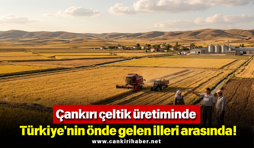Çankırı çeltik üretiminde Türkiye'nin önde gelen illeri arasında!