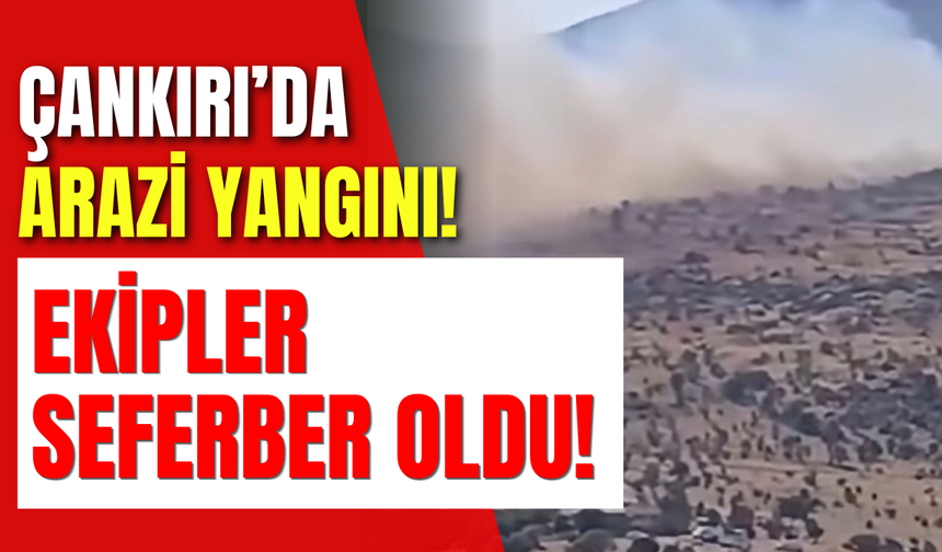 Çankırı’da Arazi Yangını! Ekipler Seferber Oldu