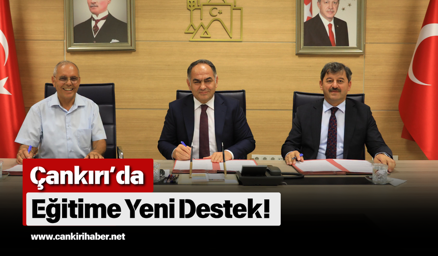 Çankırı’da Eğitime Yeni Destek!