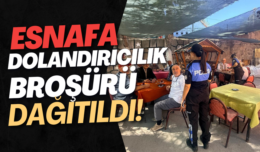 Esnafa Dolandırıcılık Broşürü Dağıtıldı!