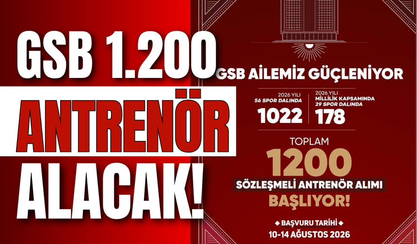 GSB 1.200 Antrenör Alacak!