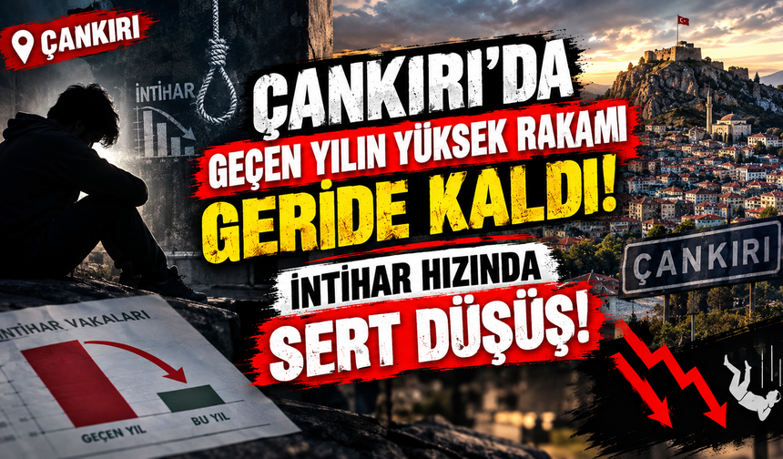 Çankırı’da Geçen Yılın Yüksek Rakamı Geride Kaldı! İntihar Hızında Sert Düşüş!