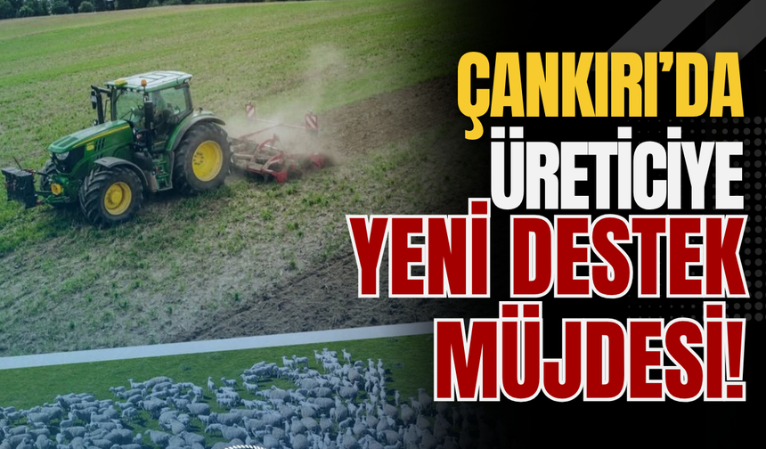 Çankırı’da üreticiye yeni destek müjdesi!