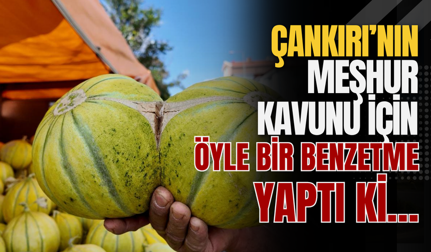 Çankırı’nın Meşhur Kavunu İçin Öyle Bir Benzetme Yaptı Ki…