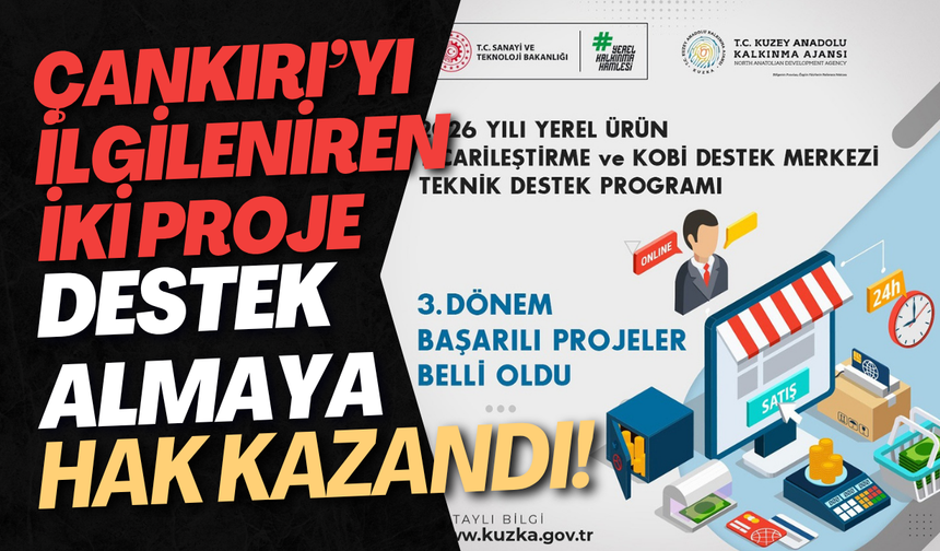 Çankırı’yı İlgilendiren İki Proje Destek Almaya Hak Kazandı!