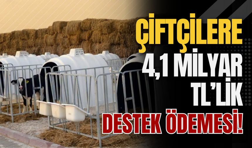 Çiftçilere 4,1 Milyar TL’lik Destek Ödemesi!