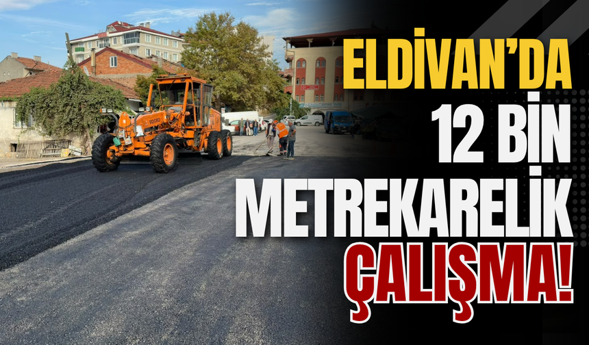 Eldivan’da 12 Bin Metrekarelik Çalışma!