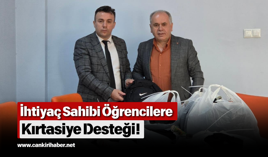 İhtiyaç Sahibi Öğrencilere Kırtasiye Desteği!