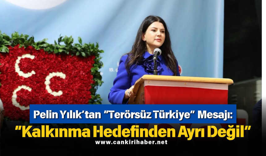 Pelin Yılık’tan “Terörsüz Türkiye” Mesajı: “Kalkınma Hedefinden Ayrı Değil”