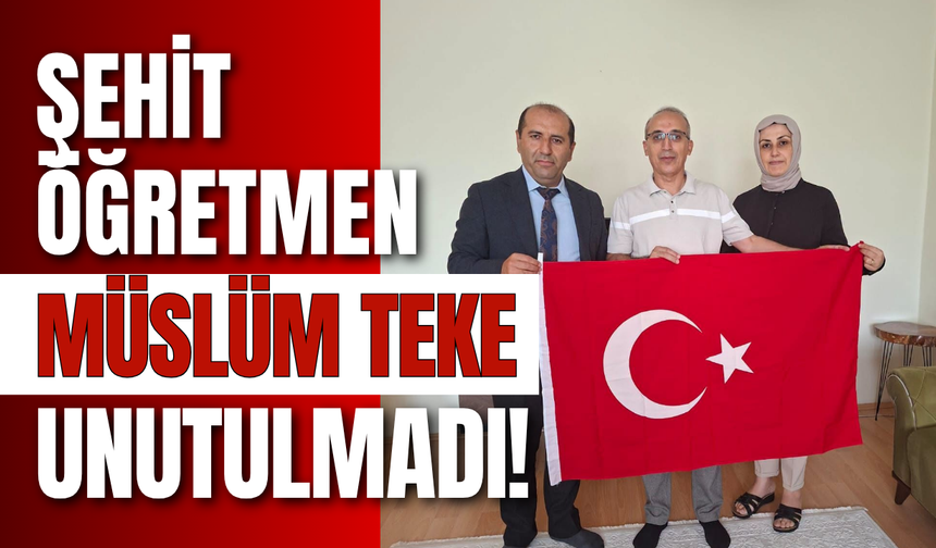Şehit Öğretmen Müslüm Teke Unutulmadı!