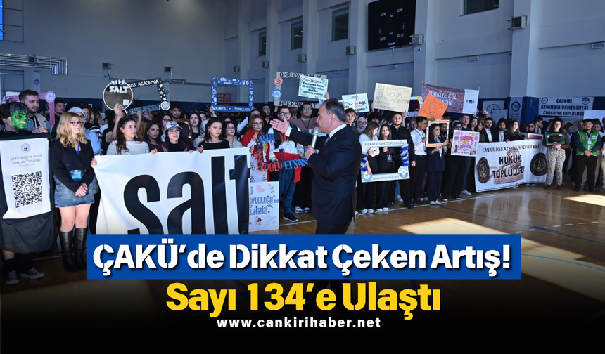 ÇAKÜ’de Dikkat Çeken Artış! Sayı 134’e Ulaştı