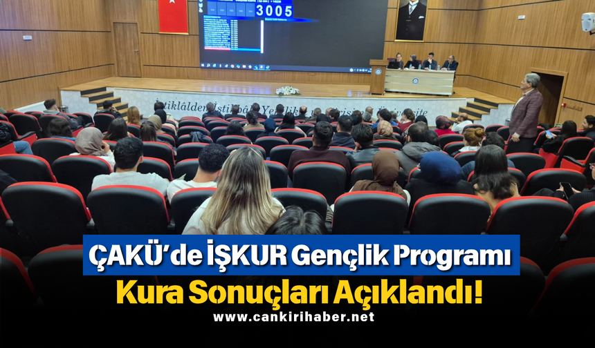ÇAKÜ’de İŞKUR Gençlik Programı Kura Sonuçları Açıklandı!