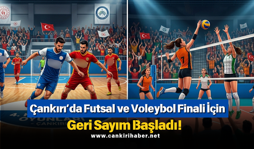 Çankırı’da Futsal ve Voleybol Finali İçin Geri Sayım Başladı!